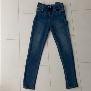 zara jeans stretchy high waisted